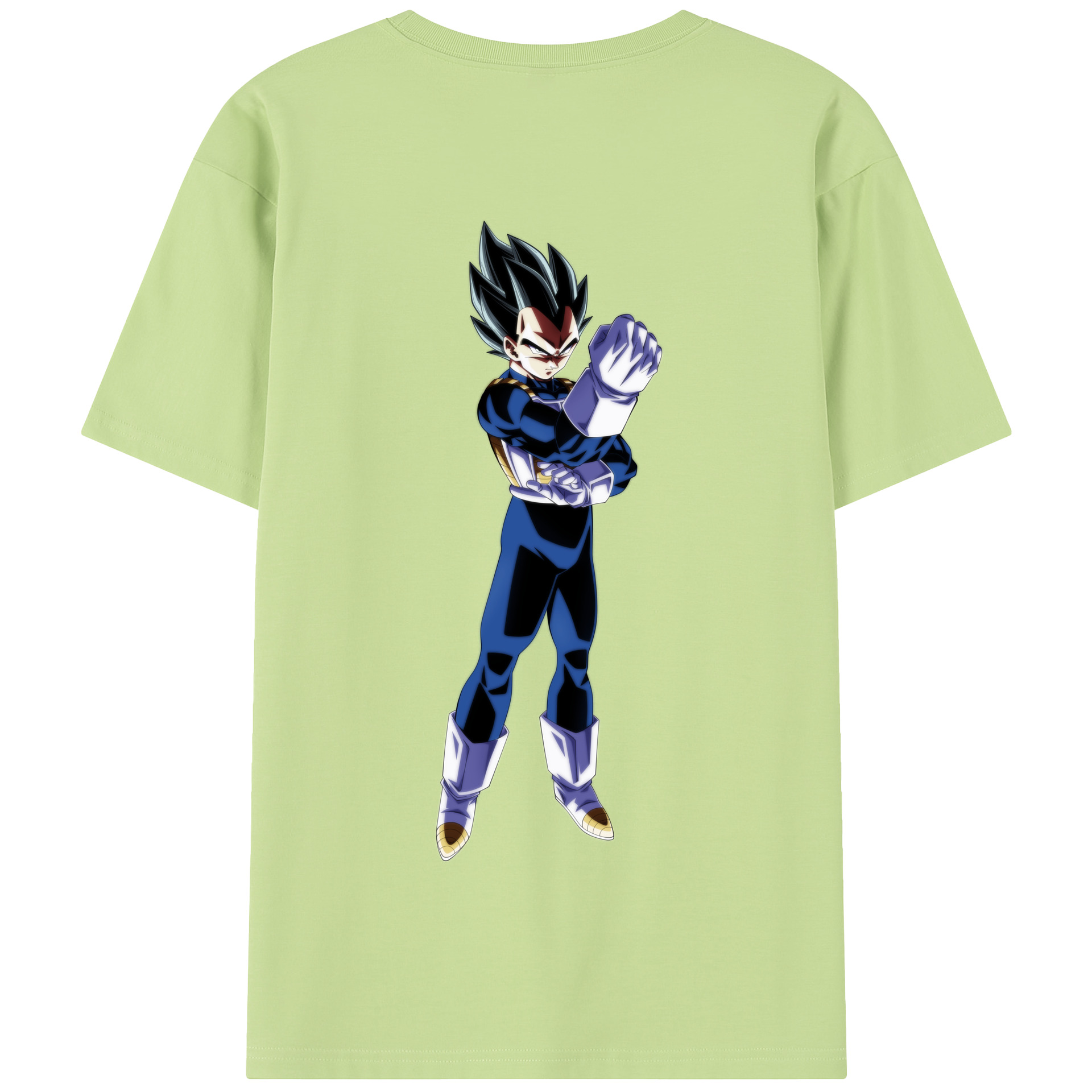 （画像用） ドラゴンボール ベジータ四世（Bejīta Yonsei）DRAGON BALL Vegeta IV 綿100％半袖Tシャツ（背面プリント）